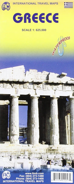 Greece Travel Reference Map (Wp): 1:625,000 [Map] ITMB Publishing Ltd - Wide World Maps & MORE!