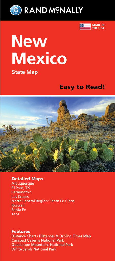 Easy To Read! New Mexico State Map