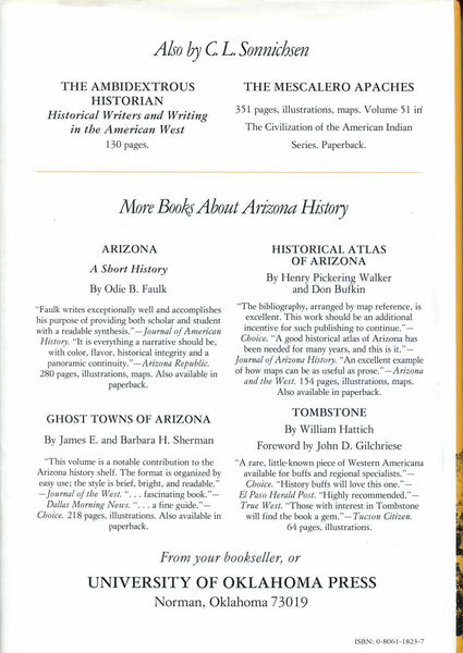 Tucson: The Life and Times of an American City Sonnichsen, C. L. - Wide World Maps & MORE!