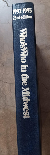 Who's Who in the Midwest, 1992-93 unknown author - Wide World Maps & MORE!