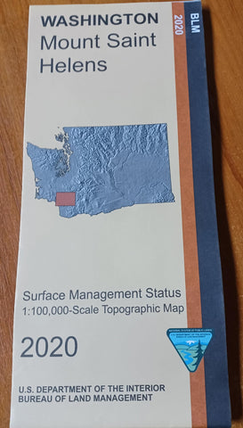 Mount Saint Helens Washington Surface Management Status Map [Map] - Wide World Maps & MORE!