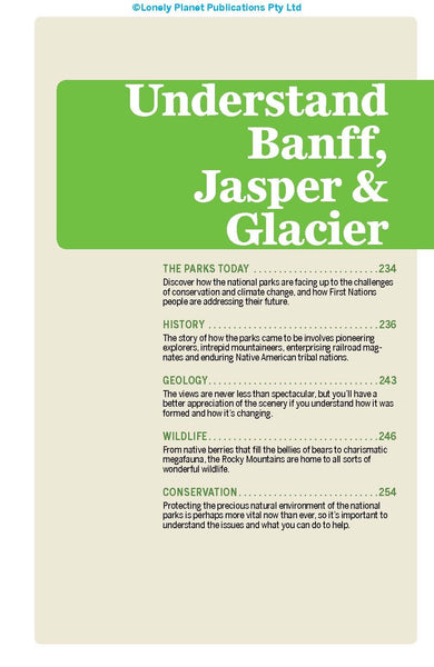 Lonely Planet Banff, Jasper and Glacier National Parks (Travel Guide) - Wide World Maps & MORE!