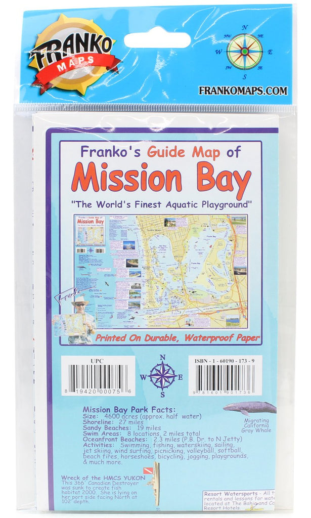Franko's Guide Map to Mission Bay: "The World's Finest Aquatic Playground"