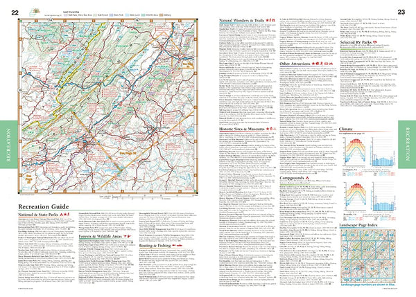 Southern Appalachians Road & Recreation Atlas