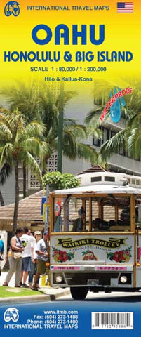 Oahu, Honolulu & Big Island Travel Reference Map [Map] ITMB Publishing - Wide World Maps & MORE!