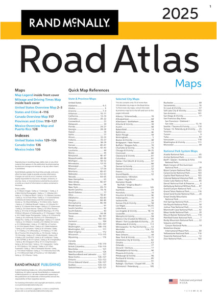 2025 Road Atlas: United States, Canada, Mexico - Wide World Maps & MORE!