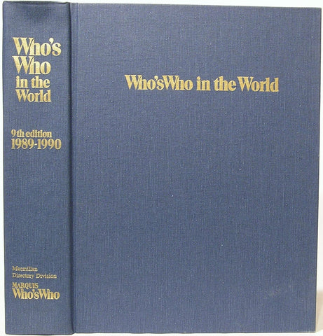 Who's Who in the World [Hardcover] Marquis Who's Who - Wide World Maps & MORE!