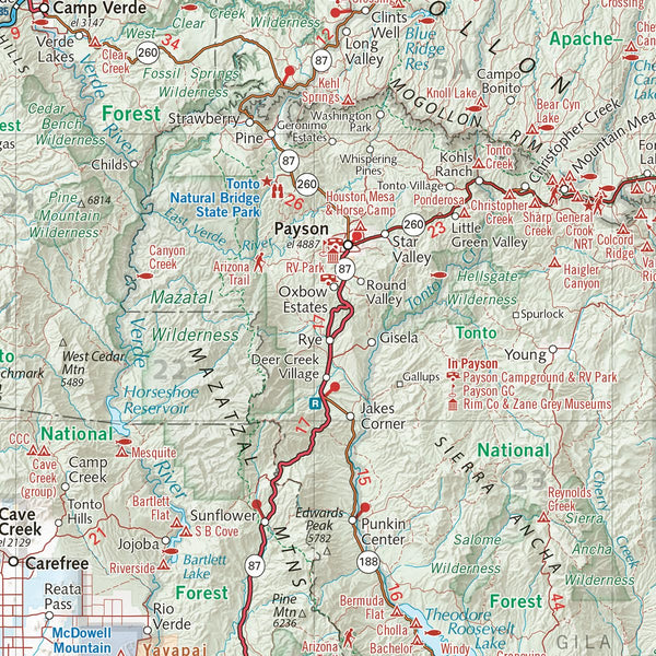 Arizona Recreation Map, The Grand Canyon State, 2024 Edition - Wide World Maps & MORE!