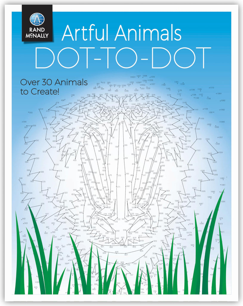 Artful Animals Dot-To-Dot [Paperback] Rand McNally - Wide World Maps & MORE!