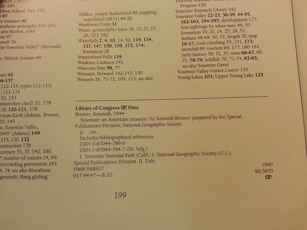 Yosemite: An American treasure [Hardcover] National Geographic Society - Wide World Maps & MORE!