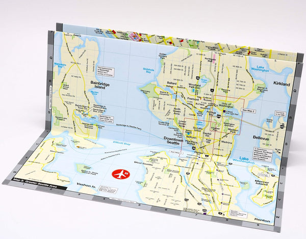 Red Map Seattle City Travel Guide - Wide World Maps & MORE!