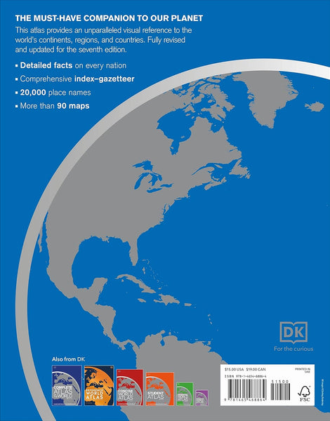 Compact World Atlas, 7th Edition (DK Reference Atlases) [Paperback] DK - Wide World Maps & MORE!