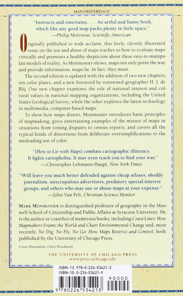 How to Lie with Maps (2nd Edition) Mark Monmonier and H. J. de Blij - Wide World Maps & MORE!
