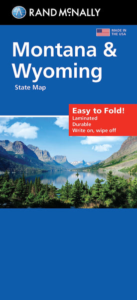Easy to Fold! Montana & Wyoming State Map - Wide World Maps & MORE!