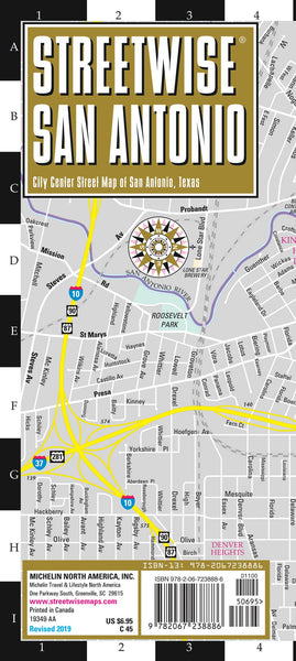 Streetwise San Antonio Map: Laminated City Center Map of San Antonio, Texas (Michelin Streetwise Maps) Michelin Michelin - Wide World Maps & MORE!