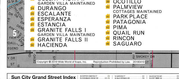 Sun City Grand Community Map [Map] Phoenix Mapping Service - Wide World Maps & MORE!