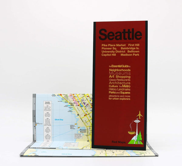 Red Map Seattle City Travel Guide - Wide World Maps & MORE!