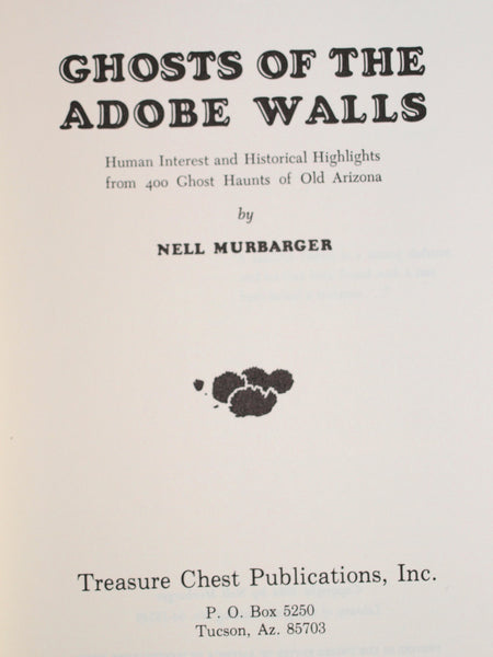 Ghosts of the Adobe Walls Murbarger, Nell - Wide World Maps & MORE!