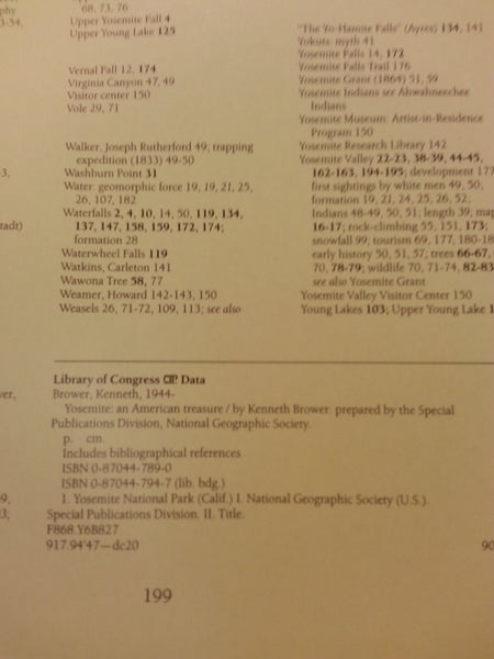 Yosemite: An American treasure [Hardcover] National Geographic Society - Wide World Maps & MORE!