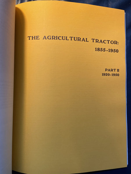 Agricultural Tractor 1855 1950 [Paperback] Gray, R. B. - Wide World Maps & MORE!