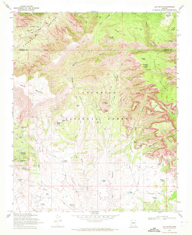 LOY BUTTE, AZ 7.5' 1970 [Map] United States Geological Survey - Wide World Maps & MORE!