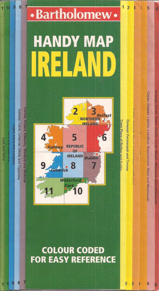 Bartholomew handy map, Ireland: Colour-coded for easy reference Bartholomew (Firm) - Wide World Maps & MORE!