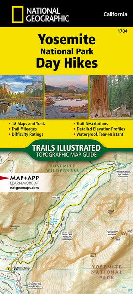 Yosemite National Park Day Hikes Map (National Geographic Topographic Map Guide, 1704) [Map] National Geographic Maps - Trails Illustrated - Wide World Maps & MORE!