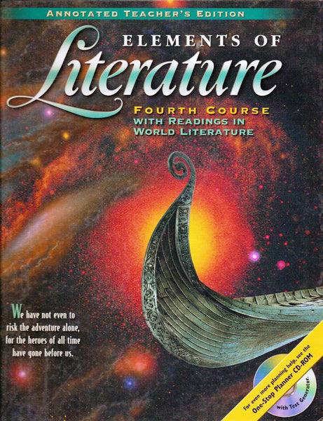 Elements of Literature, 4th Course, with Readings in World Literature, Annotated Teacher's Edition Holt Rinehart & Winston