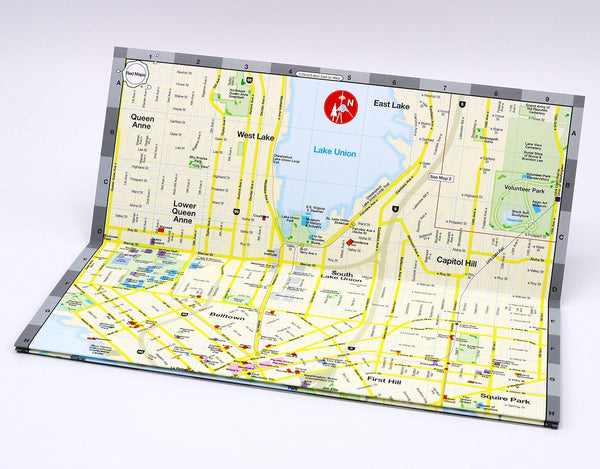 Red Map Seattle City Travel Guide - Wide World Maps & MORE!