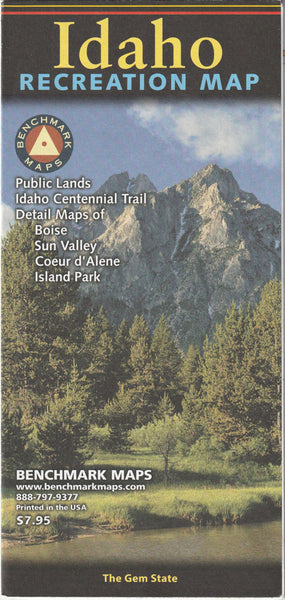Idaho Recreation Map: The Gem State [Map] BM Maps - Wide World Maps & MORE!