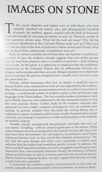 Images on Stone: The Prehistoric Rock Art of the Colorado Plateau (Plateau (Flagstaff, Ariz. : 1939), Vol. 55, No. 2,) [Paperback] Donald E. Weaver,Jr. - Wide World Maps & MORE!