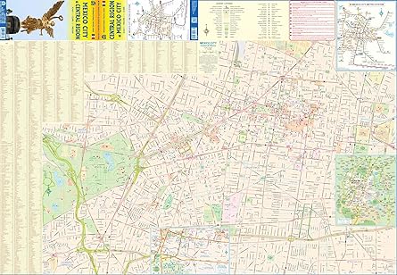 Mexico City and Central Region Travel Map ITMB [Map] ITMB Publishing LTD - Wide World Maps & MORE!