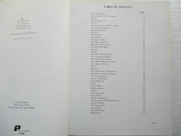 Turquoise Jewelry of the Indians of the Southwest Bennett, John F. and Bennett, Edna - Wide World Maps & MORE!