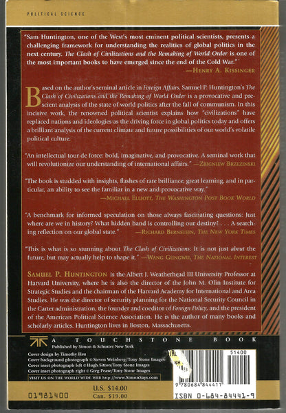 The Clash of Civilizations and the Remaking of World Order Huntington, Samuel P. - Wide World Maps & MORE!