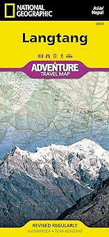Langtang Adventure Travel Map (Asia/Nepal/3004) - Wide World Maps & MORE!