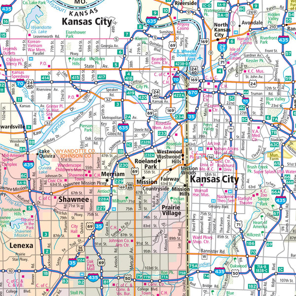 Easy to Fold! Missouri State Map (Laminated) - Wide World Maps & MORE!