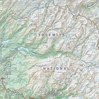 Yosemite National Park, California Recreation Map - Wide World Maps & MORE!