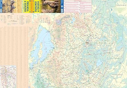 Rwanda & Burundi Travel Reference Map 1:300,000 - Wide World Maps & MORE!