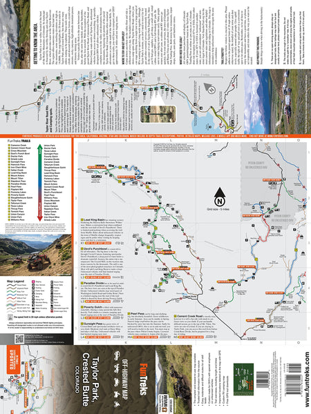 Off-Highway Map for Taylor Park, Crested Butte Colorado [Map] FunTreks Guidebooks and Matt Peterson - Wide World Maps & MORE!
