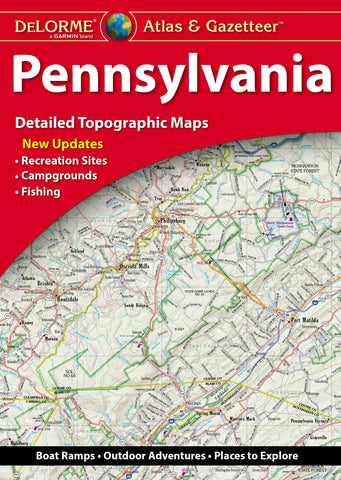 Delorme Atlas & Gazetteer: Pennsylvania [Paperback] Delorme - Wide World Maps & MORE!