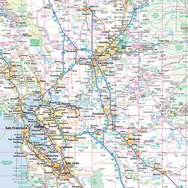 Easy to Read! California State Map - Wide World Maps & MORE!