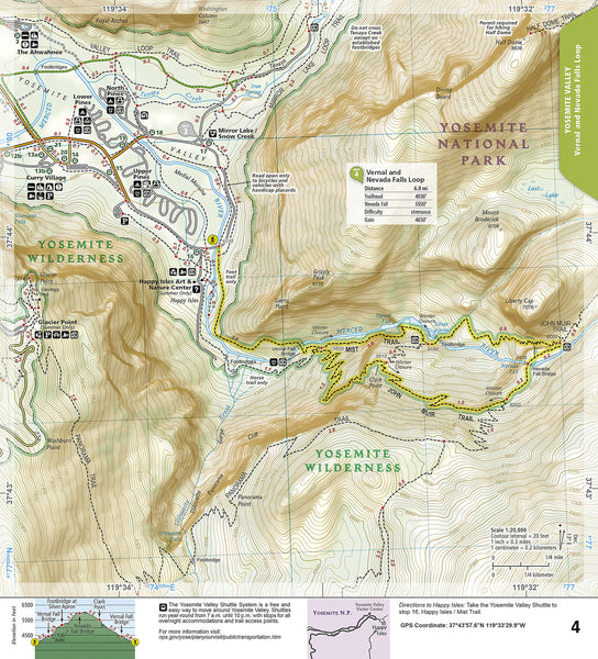 Yosemite National Park Day Hikes Map (National Geographic Topographic Map Guide, 1704) [Map] National Geographic Maps - Trails Illustrated - Wide World Maps & MORE!