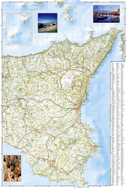 Sicily Map [Italy] (National Geographic Adventure Map, 3310) [Map] National Geographic Maps - Adventure - Wide World Maps & MORE!