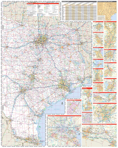 Easy to Read! Texas State Map - Wide World Maps & MORE!