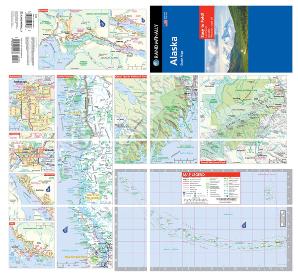 Rand McNally Easy to Fold: Alaska State Laminated Map - Wide World Maps & MORE!