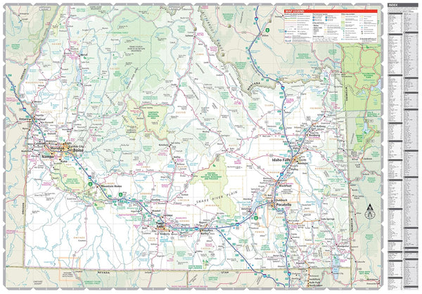 Easy to Read! Idaho State Map