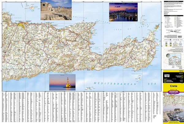 Crete Map [Greece] (National Geographic Adventure Map, 3317) [Map] National Geographic Maps - Adventure - Wide World Maps & MORE!