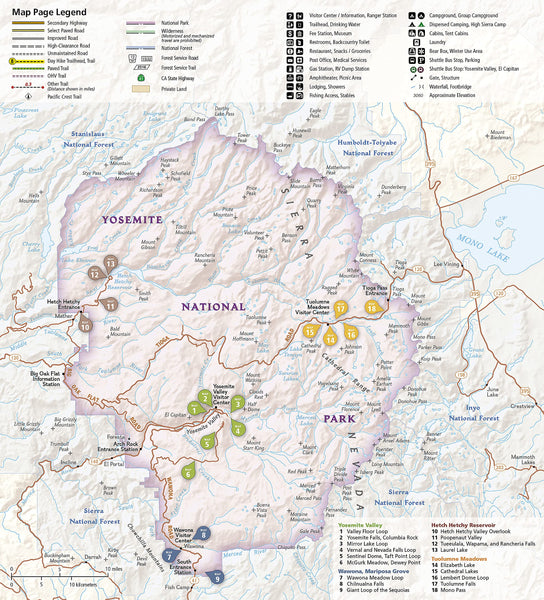 Yosemite National Park Day Hikes Map (National Geographic Topographic Map Guide, 1704) [Map] National Geographic Maps - Trails Illustrated - Wide World Maps & MORE!