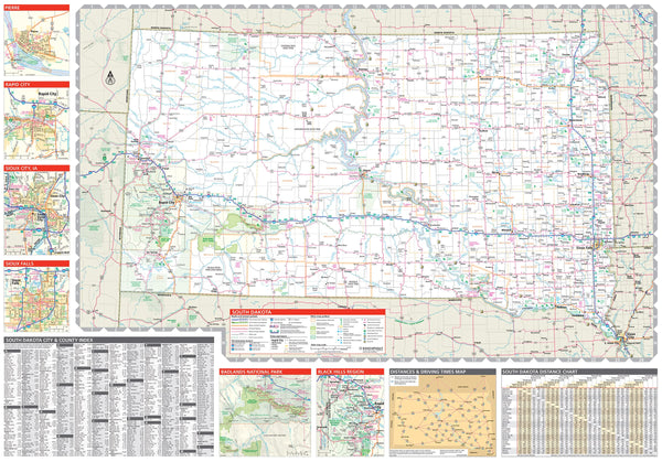 Rand McNally Easy to Read Folded Map: North Dakota, South Dakota State Map [Map] Rand McNally - Wide World Maps & MORE!