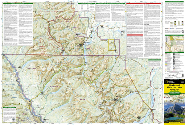 Glacier and Waterton Lakes National Parks Map (National Geographic Trails Illustrated Map, 215) [Map] National Geographic Maps - Trails Illustrated - Wide World Maps & MORE!